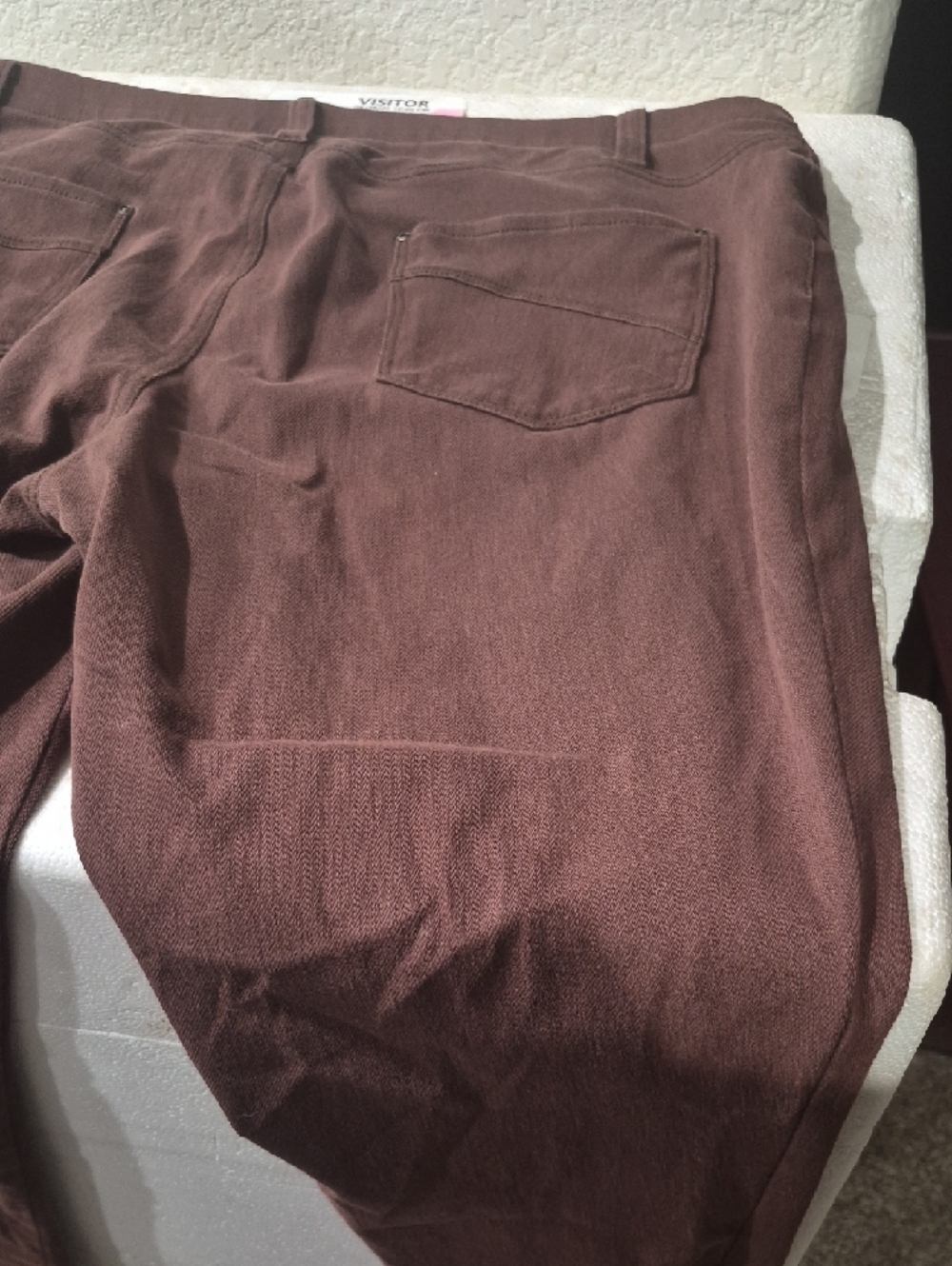 Time and Tru Woman Dark Brown Chino Pants - Picture 6 of 6